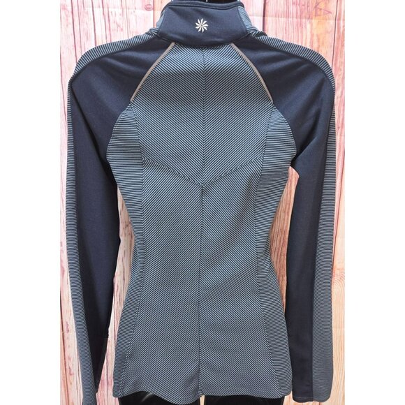 Athleta Womens Black Half-Zip Lightweight Jacket XXS - Picture 2 of 9
